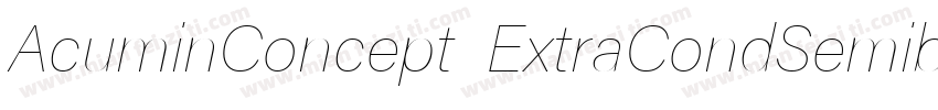 AcuminConcept ExtraCondSemibold字体转换